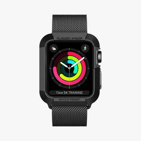 ACS05456 - Apple Watch Series (Apple Watch (49mm)) in matte black showing the front